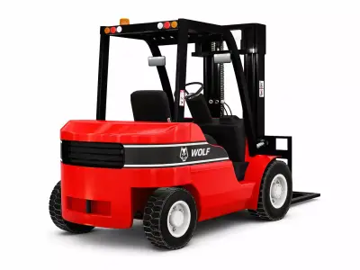 Forklift WOLF Low-poly 3D model