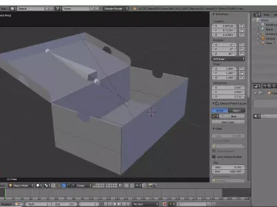 Cardboard Box 3D model get