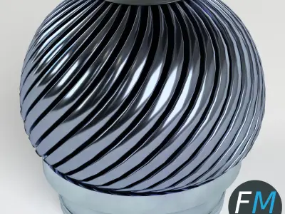 Rotating chimney cap 3D model