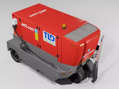 TLD Airport Ground Power Unit - 3 Pack  Low-poly 3D model