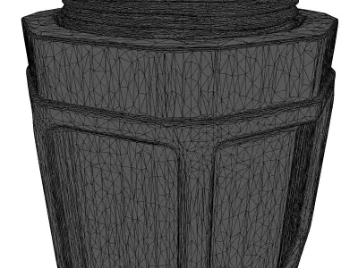 SciFi Hexagonal Energy Container 3D model