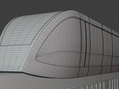 Monorail train concept 2023 IV 3D model