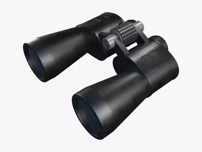 Binoculars Low-poly 3D model 6