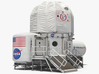 NASA Deep Space Habitat 3D model