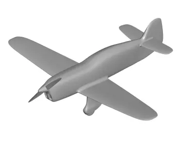 Percival Mew Gull 3D model purchase