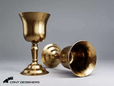 Antique Chalice Low-poly 3D model