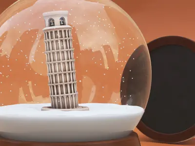  Snow Globes with Landmarks Collection 3 