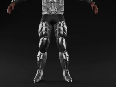 Low Poly Knight man in armor Free low-poly 3D model