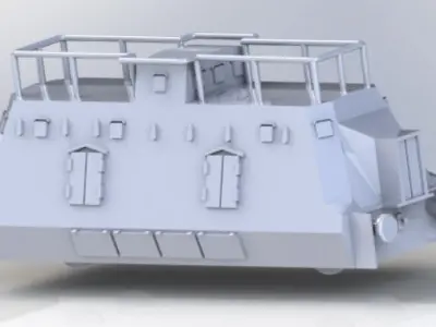 WW2 German Armoured Train 3D print model
