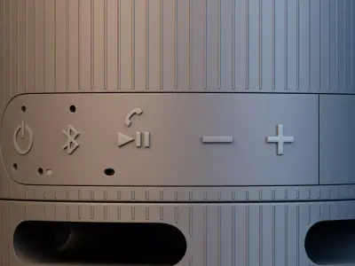 Modern Portable Bluetooth Speaker 3D model