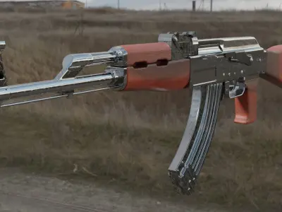 ak 47  3D model