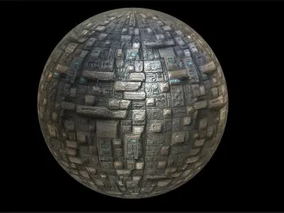 PBR Sci-Fi Seamless Realistic Material SBSAR 4k Texture 08 Texture