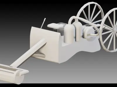 12 Steam Engines- Vol 02- High detail 3d models Low-poly 3D model