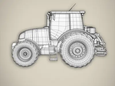 Tractor basemesh 3D model