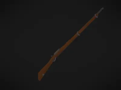 Adventurous - Jorgensen Rifle - Rigged and Animated Low-poly 3D model