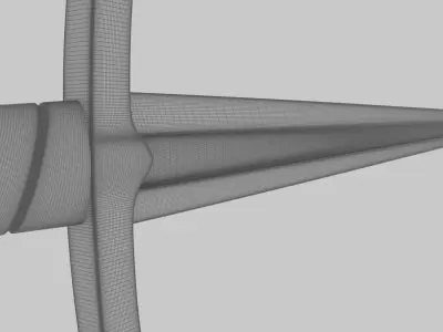 Medieval sword 3D model