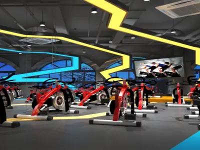 Gym Club 02 3D model