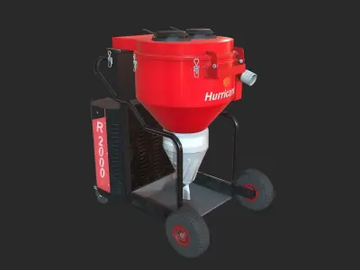 Vacuum cleaner Hurricane R2000 Low-poly 3D model