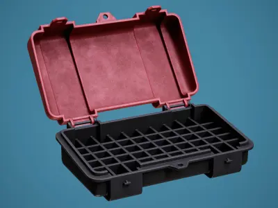 Mini Ammo Box Low-poly 3D model