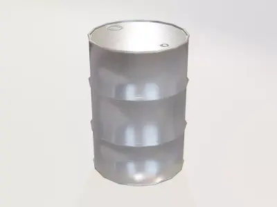 Lowpoly Oil Drum 00 Low-poly 3D model