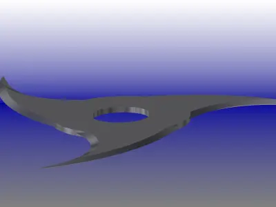 Shuriken 3blade Free 3D model