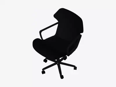 Chair - Office - Worksmart - Standard Back - Castors Low-poly 3D model