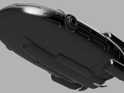 Aurora-Subnautica submarine 3D print model