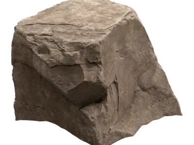  Warm Toned Cubed Large Rock Boulder Model  purchase