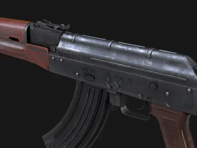 AAA AKM Game Ready PBR Low-poly 3D model