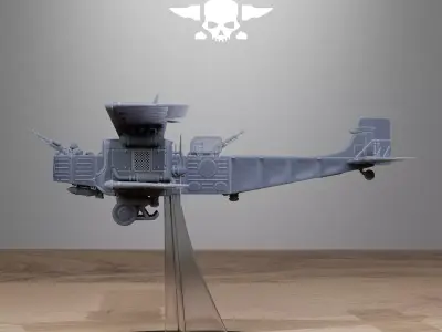 Grimguard Iron Biplane 3D print model