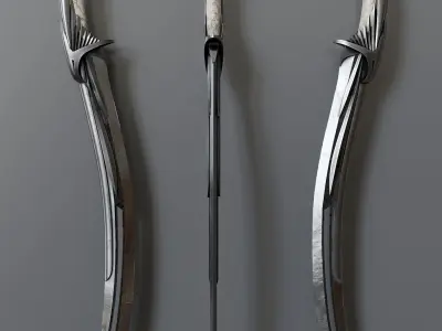 Melee weapons set in fantasy style 3D Model Pack