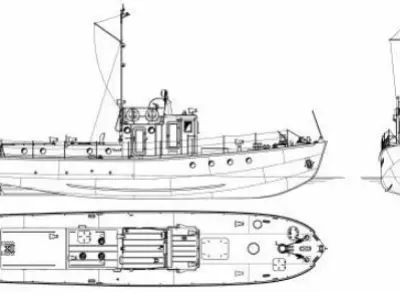 Yaroslavets Tugboat 3D model