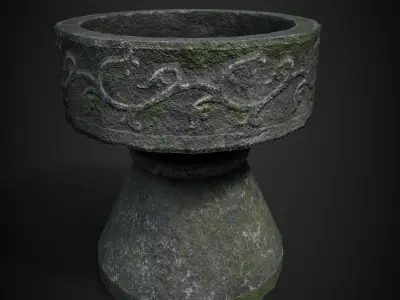 ANCIENT POT LOWPOLY GAME ASSET Low-poly 3D model