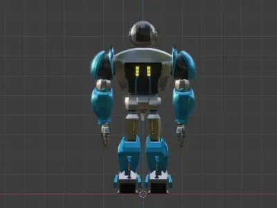 Robot 1 Low-poly 3D model get