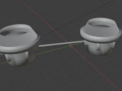 Industrial space colony asset low poly Free low-poly 3D model