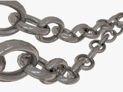Realistic Metal Chain 3D model