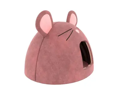 Mouse Meow Hut Cat Hut Cat Tent Red 3D model