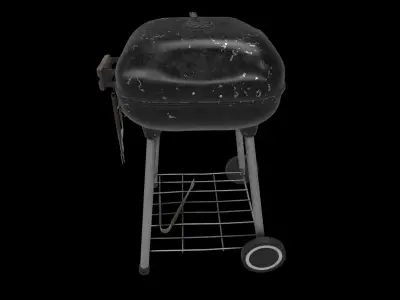 outdoor charcoal grill 3D model