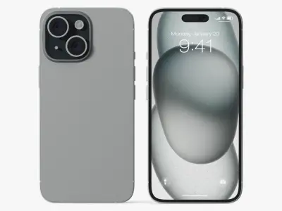 Smartphone Grey 3D model