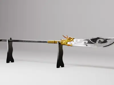 Spear - Ancient Chinese Weapon Low-poly 3D model
