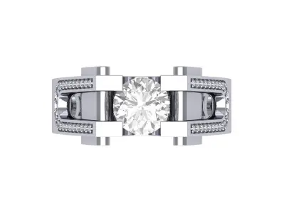 Wedding Ring 3D print model 96
