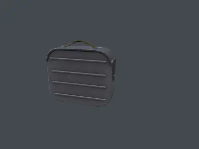 Ammunition box Low-poly 3D model 5