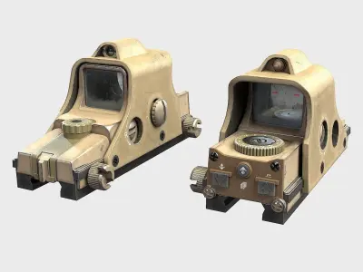 Optical Scope 102 Low-poly 3D model