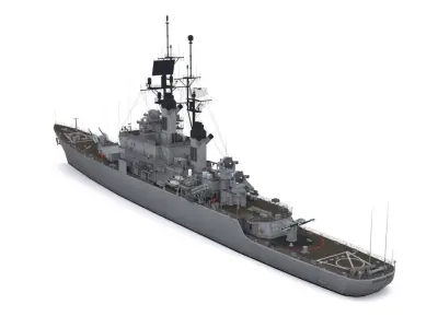 CG 20- USS Richmond K Turner Low-poly 3D model