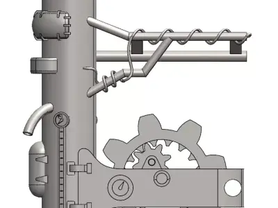 Steampunk cannon  3D model