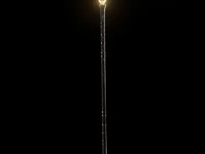 Immortal Phoenix Staff Weapon Low-poly 3D model