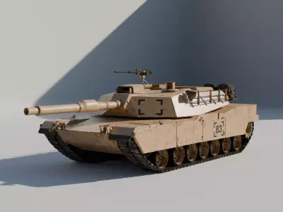 Abrams tank  Free 3D model