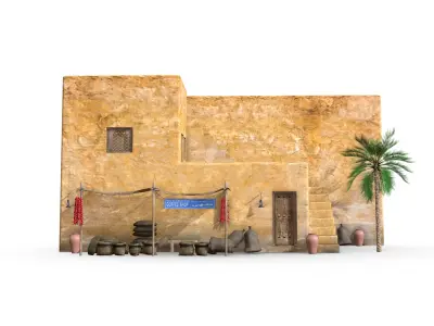  Photorealistic Old Arabic Islamic House Collection 