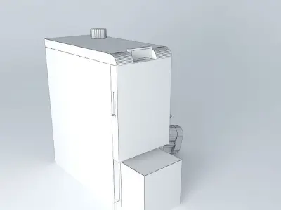 Fröling T4 wood chips boiler, agitator on the RIGHT Free 3D model