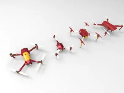 Drone 4 type A 3D model